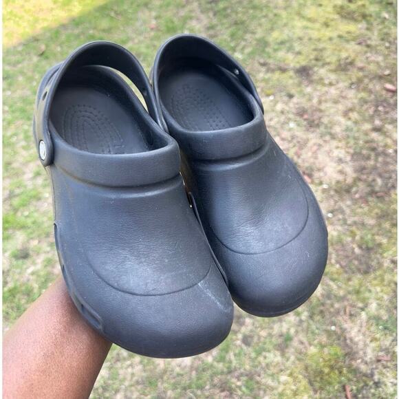 Crocs Bistro Adult Unisex‎ Work Clogs Size M8 W 10 Black Shoes - Picture 10 of 13